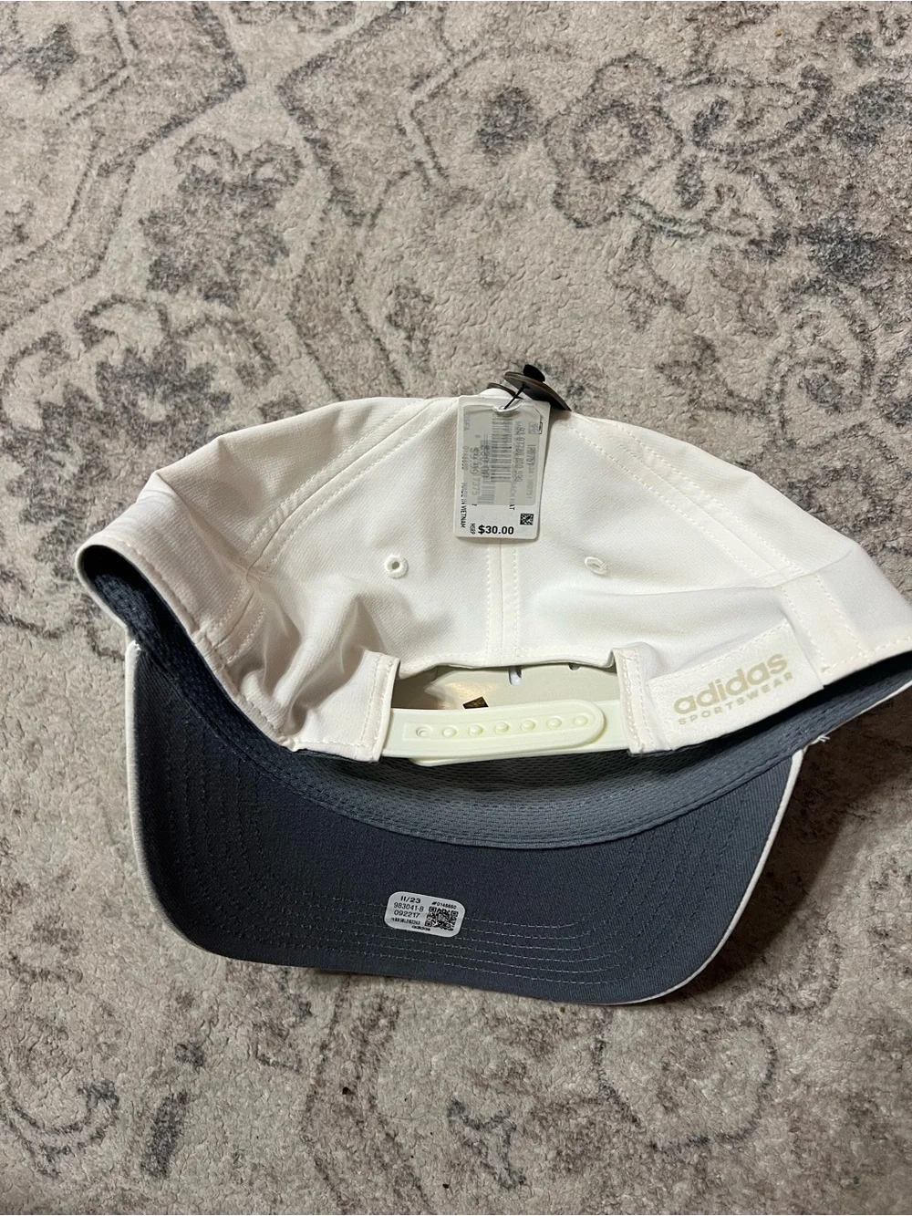 Adidas Off White Aeroready Sport Snapback A-Frame Hat